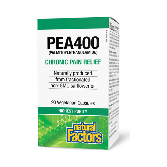Natural Factors PEA400 Palmitoylethanolamide 90 Veg Capsules