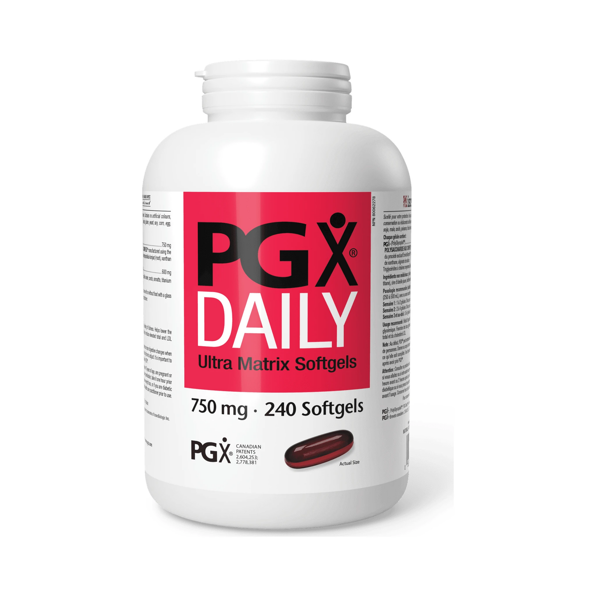 Natural Factors PGX Daily Ultra Matrix 750mg 240 Softgels