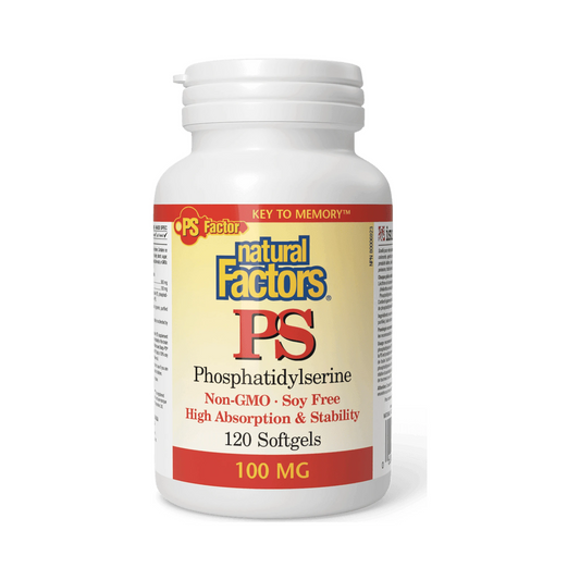 Natural Factors PS Phosphatidylserine 100mg 120 Softgels