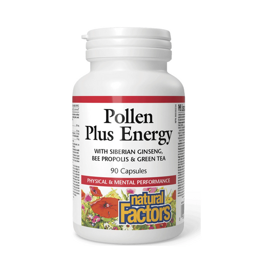 Natural Factors Pollen Plus Energy 90 Capsules
