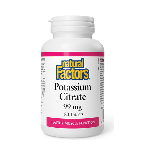 Natural Factors Potassium Citrate 99mg 180 Tablets