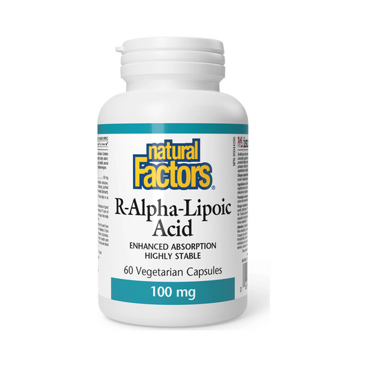 Natural Factors R-Alpha-Lipoic-Acid 100mg 60 Veg Capsules