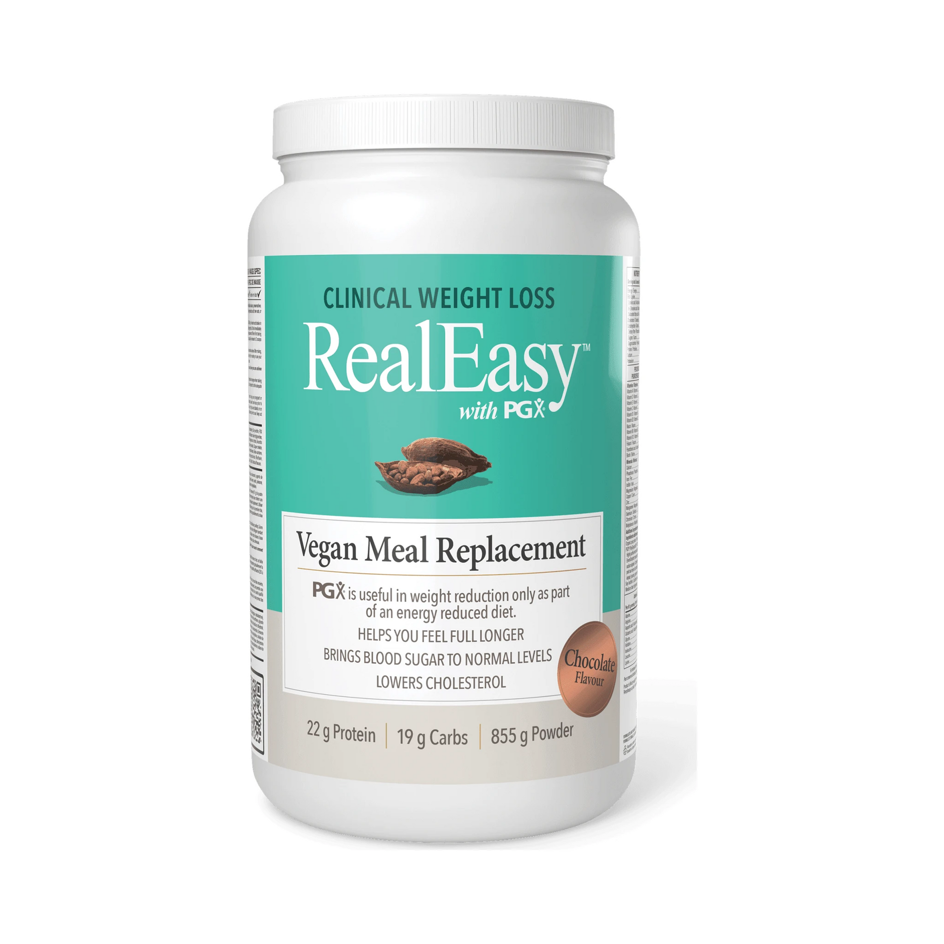 Natural Factors RealEasy with PGX Vegan Meal Replacement Vanilla 830g