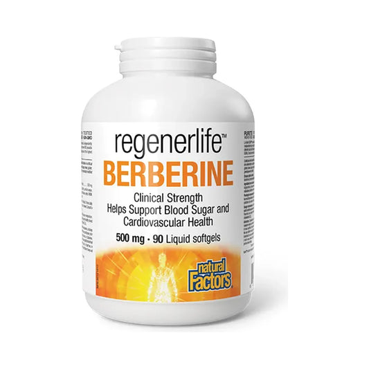 Natural Factors RegenerLife Berberine 500mg 90 Softgels