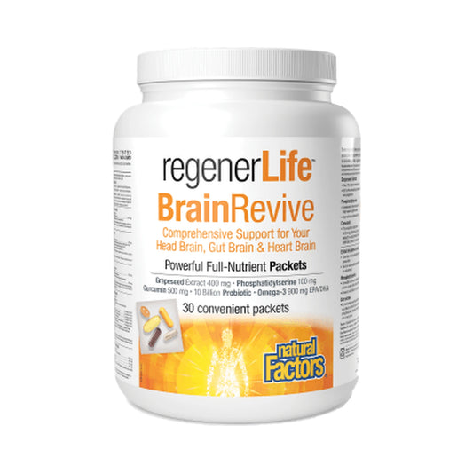 Natural Factors RegenerLife Brain Revive 30 Packs