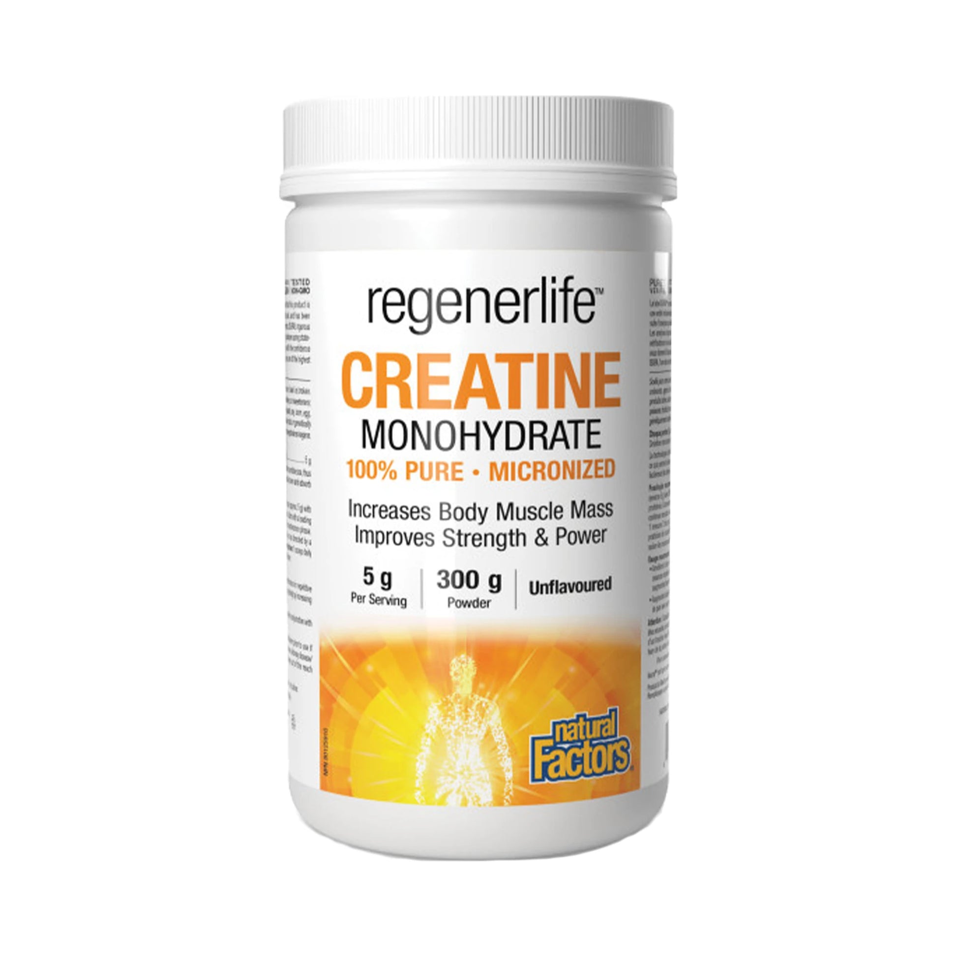 Natural Factors RegenerLife Creatine Monohydrate Unflavoured 300g