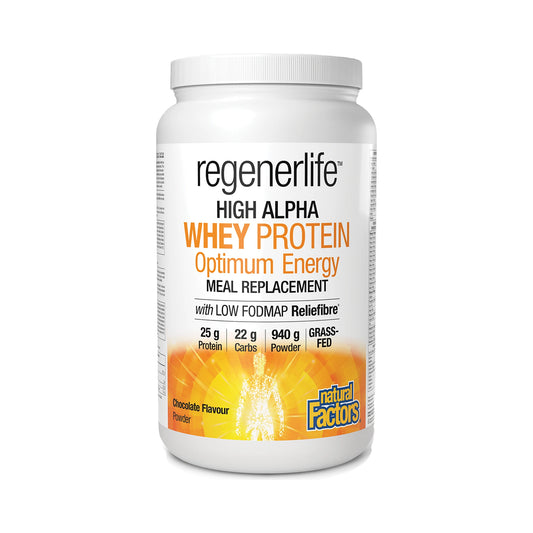 Natural Factors RegenerLife High Alpha Whey Protein Chocolate 940g