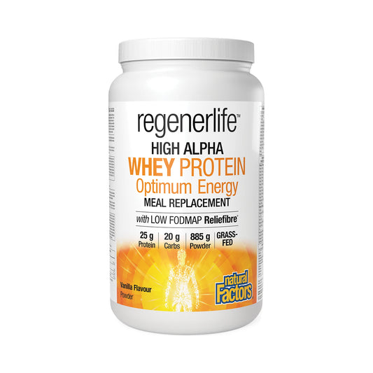 Natural Factors RegenerLife High Alpha Whey Protein Vanilla 885g