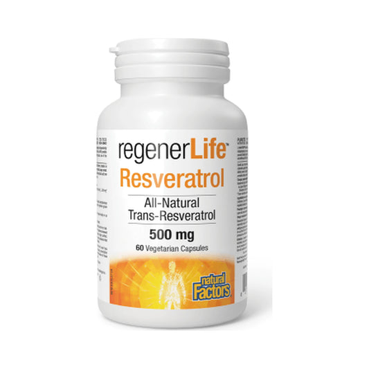Natural Factors RegenerLife Resveratrol 60 Veg Capsules