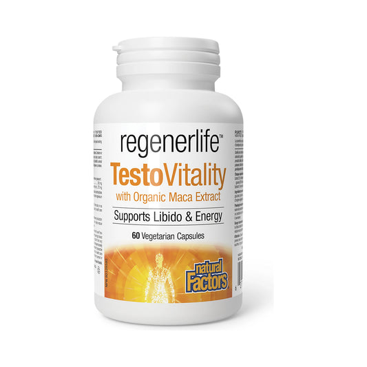 Natural Factors RegenerLife TestoVitality 60 Veg Capsules