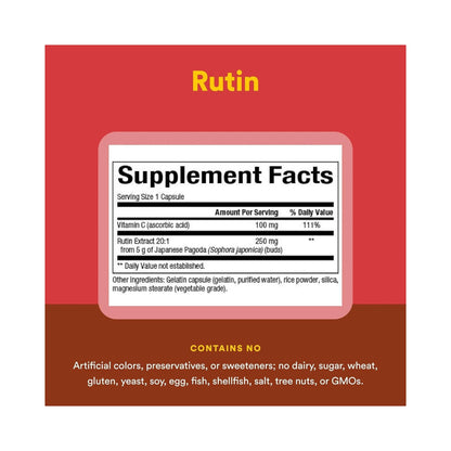 Natural Factors Rutin 250mg 90 Capsules