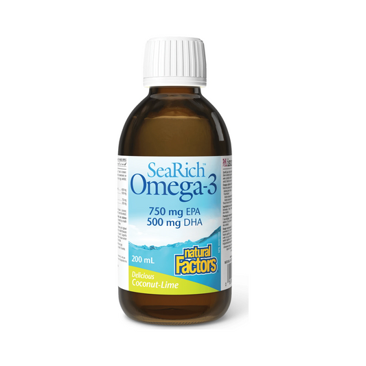 Natural Factors Sea Rich Omega-3 750mg EPA/500mg DHA Coconut-Lime 200mL