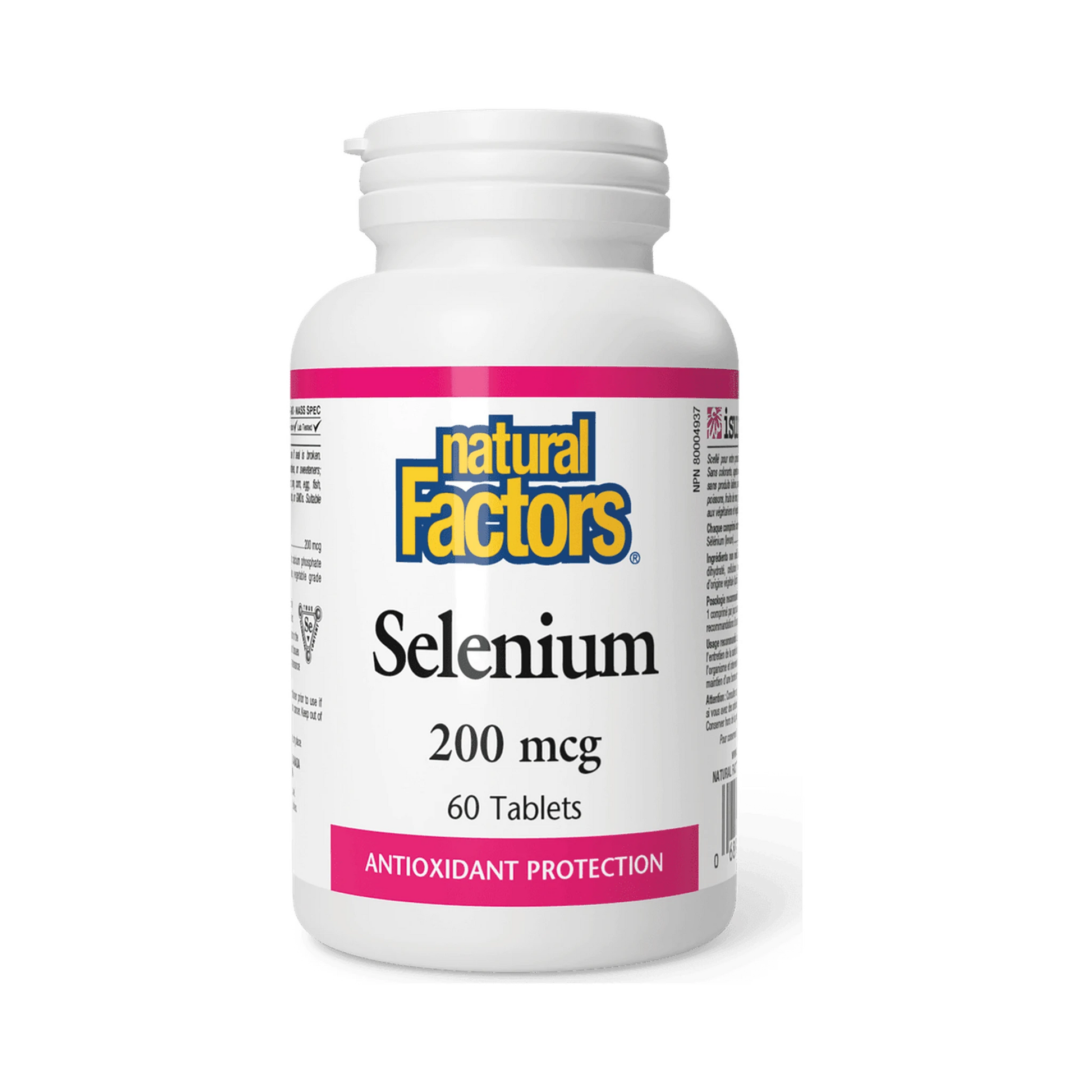 Natural Factors Selenium 200mcg 60 Tablets
