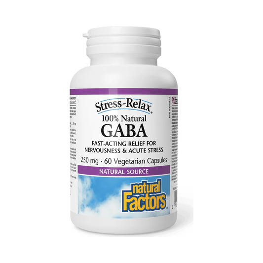 Natural Factors Stress-Relax GABA 250mg 60 Veg Capsules