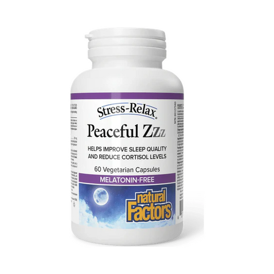 Natural Factors Stress Relax Peaceful Zzz 60 Veg Capsules