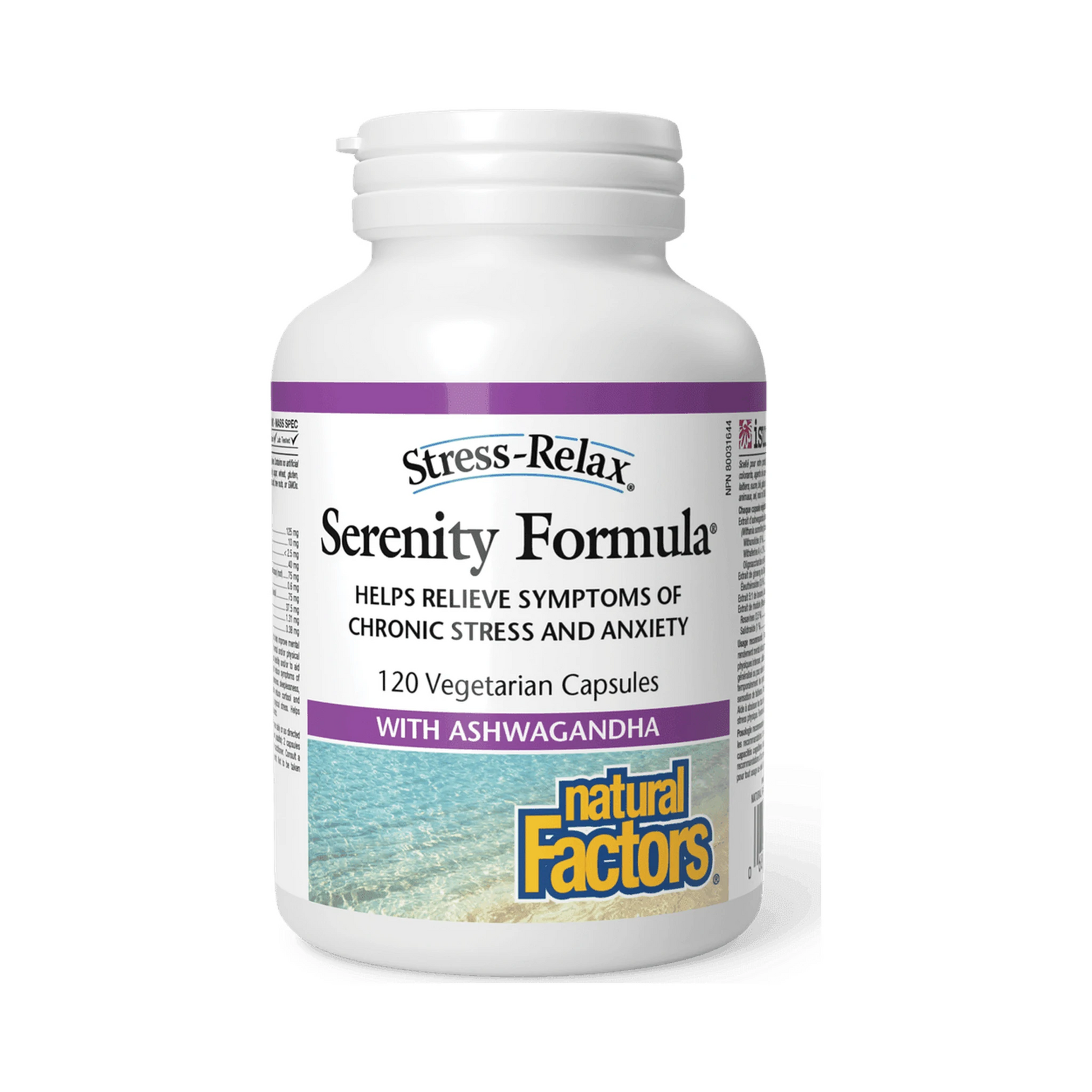 Natural Factors Stress-Relax Serenity Formula 120 Veg Capsules