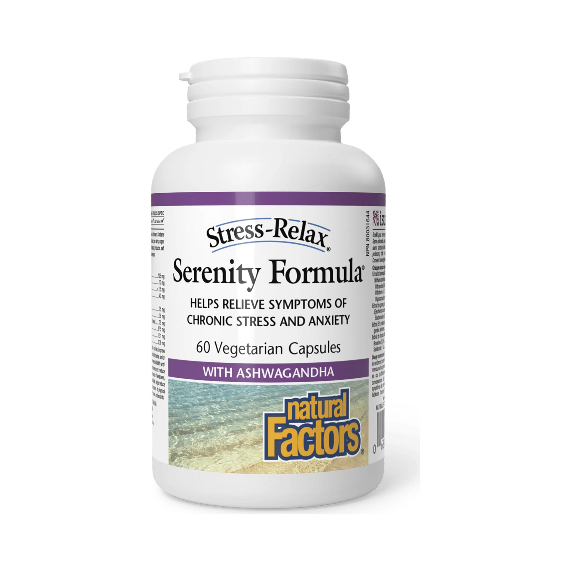 Natural Factors Stress-Relax Serenity Formula 60 Veg Capsules