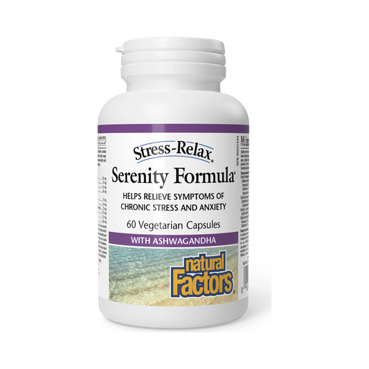 Natural Factors Stress-Relax Serenity Formula 60 Veg Capsules