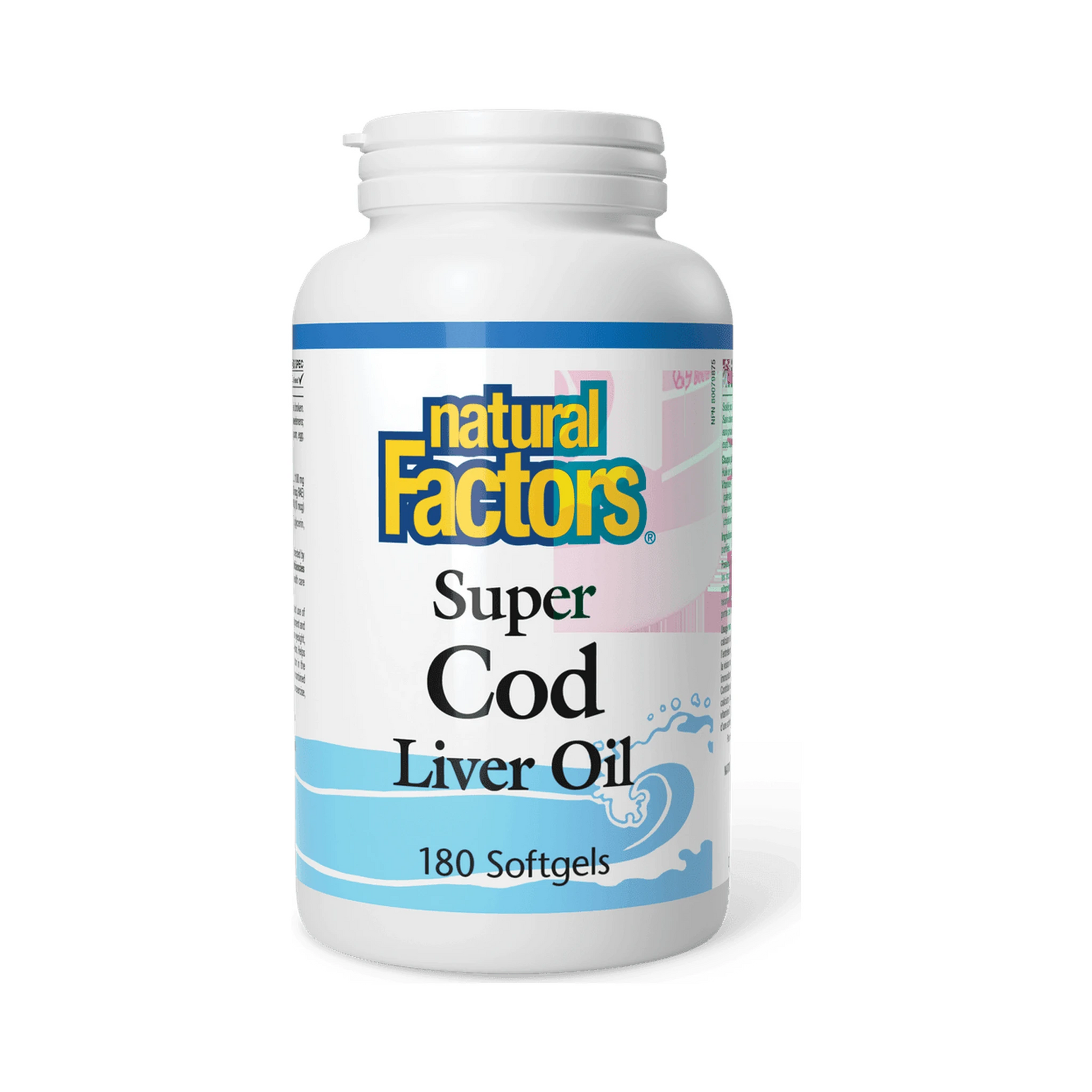 Natural Factors Super Cod Liver Oil 180 Softgels