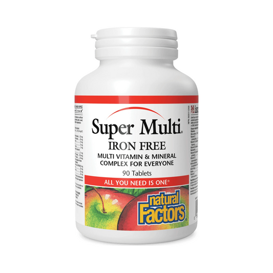 Natural Factors Super Multi Iron Free 90 Tablets