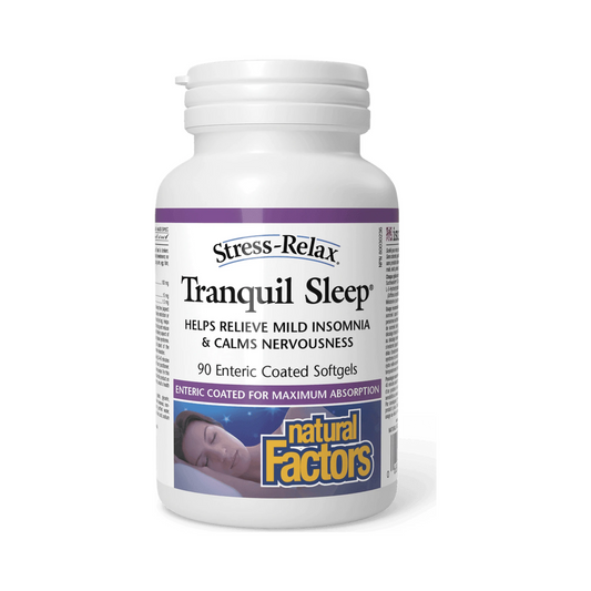 Natural Factors Tranquil Sleep Stress-Relax 90 Softgels