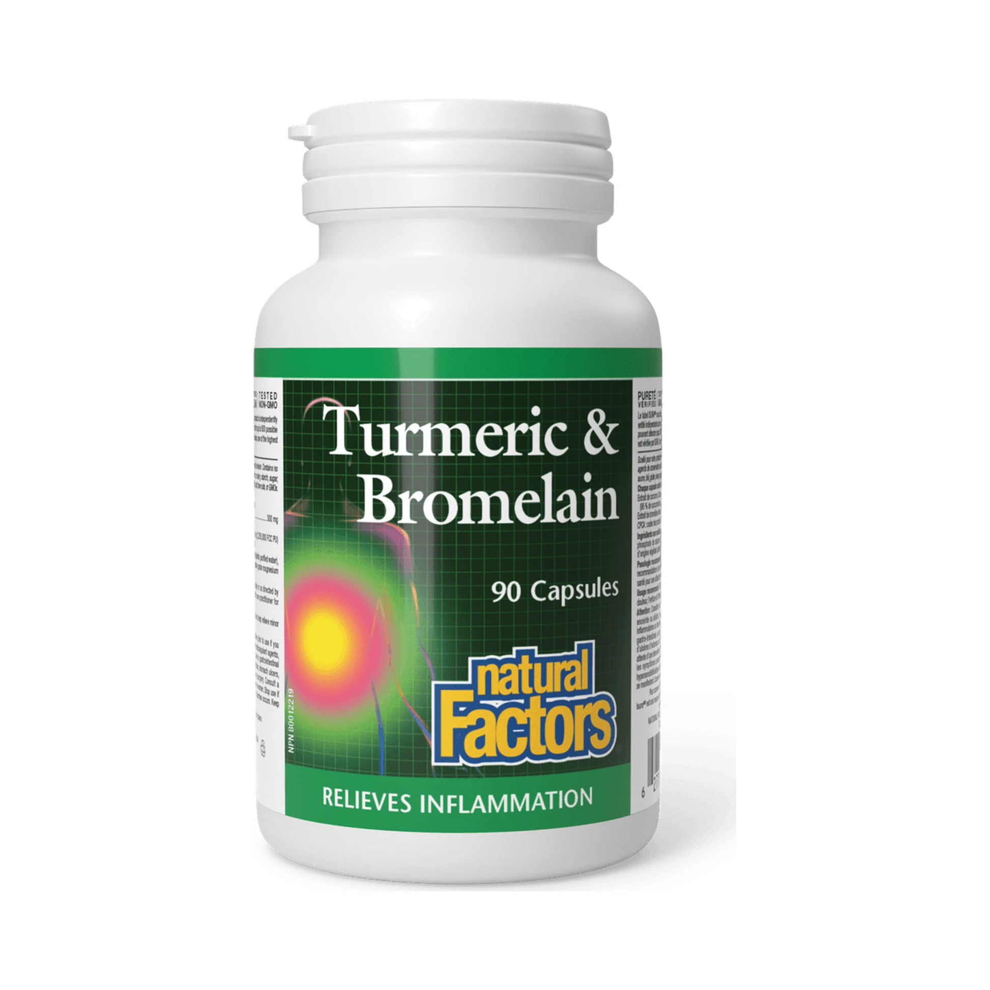 Natural Factors Turmeric & Bromelain 90 Capsules