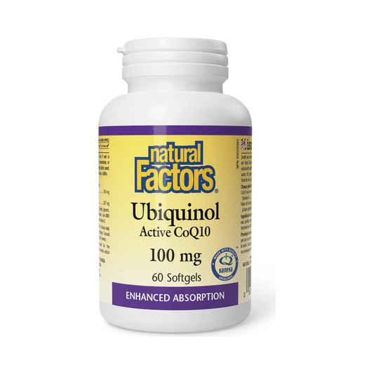Natural Factors Ubiquinol Active Co-Q10 100mg 60 Softgels