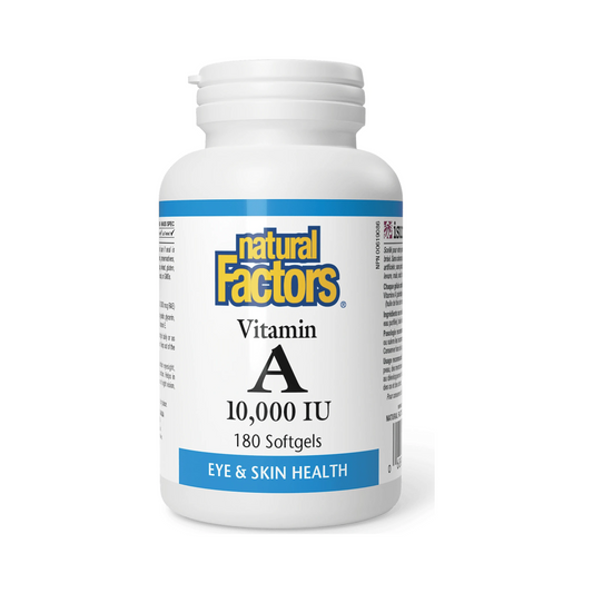 Natural Factors Vitamin A 10000IU 180 Softgels