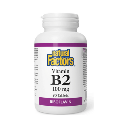 Natural Factors Vitamin B2 100mg 90 Tablets