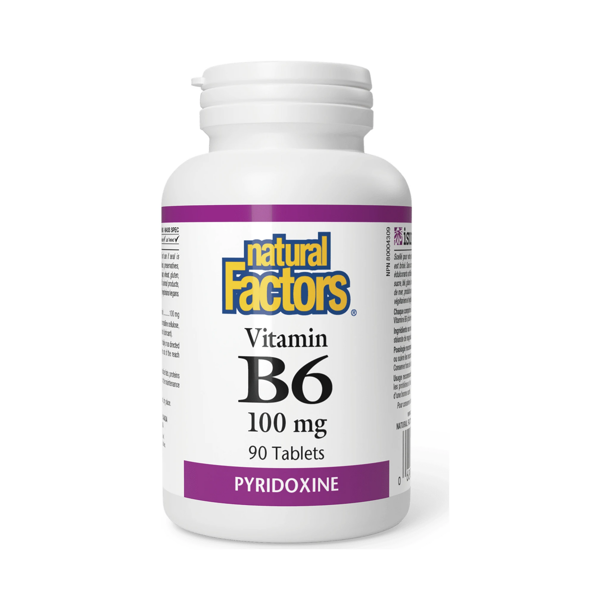 Natural Factors Vitamin B6 100mg 90 Capsules