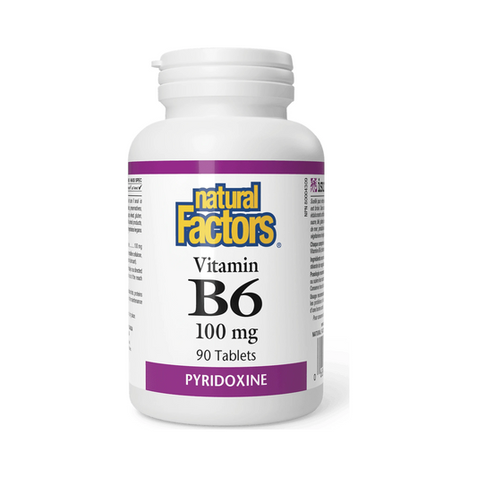 Natural Factors Vitamin B6 100mg 90 Tablets