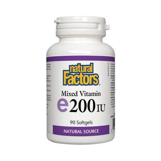 Natural Factors Vitamin E 200IU 90 Softgels