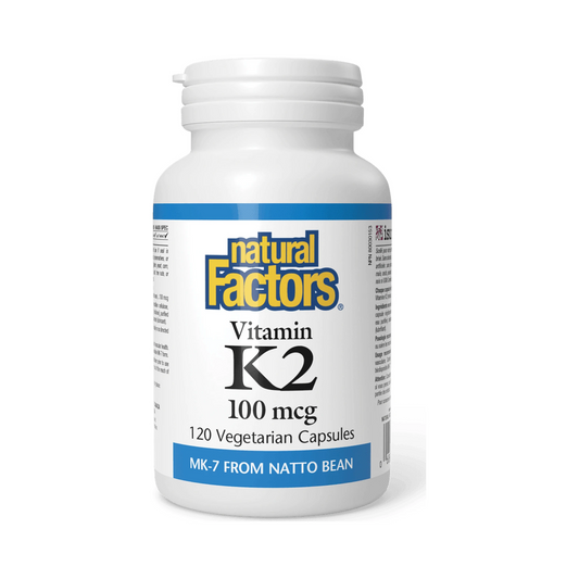 Natural Factors Vitamin K2 100mcg 120 Veg Capsules