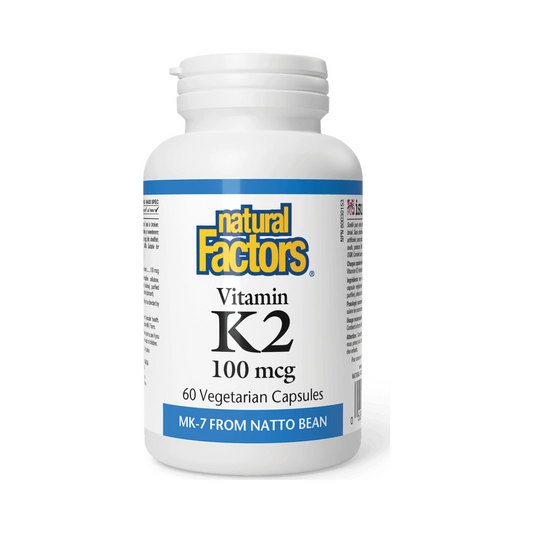 Natural Factors Vitamin K2 100mcg 60 Veg Capsules