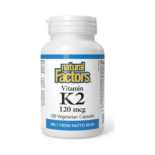 Natural Factors Vitamin K2 120mcg 120 Veg Capsules