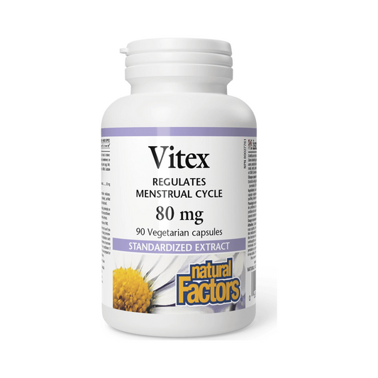 Natural Factors Vitex Standardized Extract 80mg 90 Veg Capsules