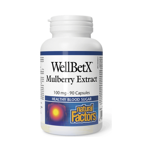 Natural Factors WellBetX Mulberry Extract 100mg 90 Capsules