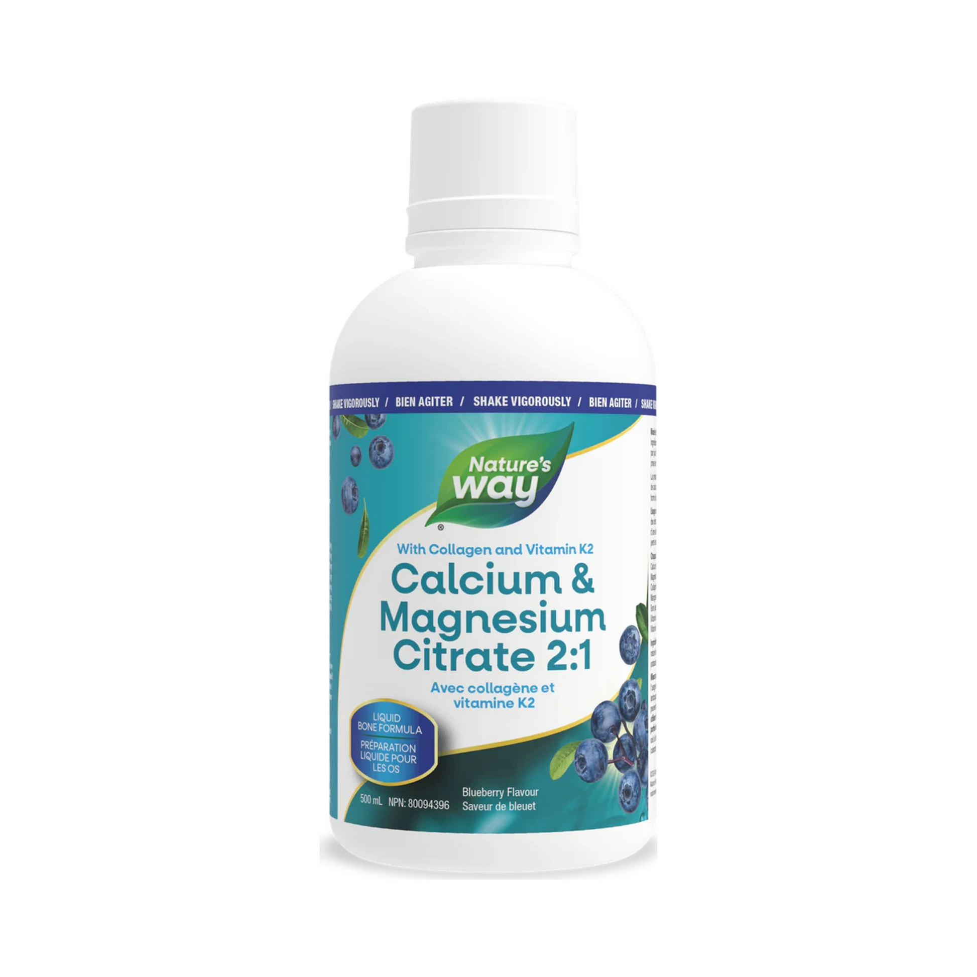 Nature's Way Cal Mag with K2 Liquid Blueberry 500mL