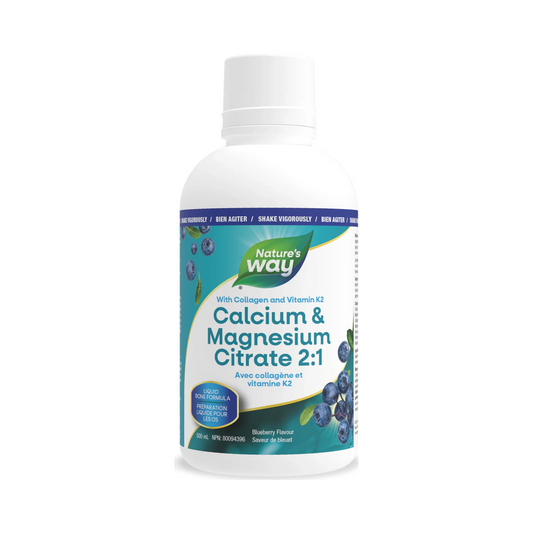 Nature's Way Cal Mag with K2 Liquid Blueberry 500mL
