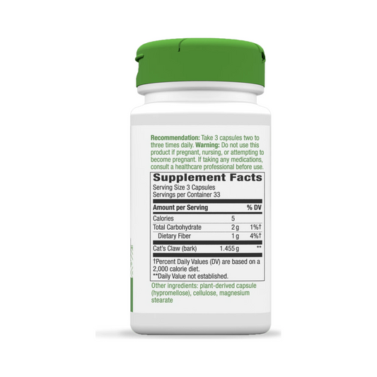 Nature's Way Cat's Claw 100 Veg Capsules