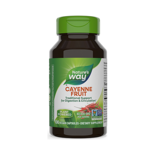 Nature's Way Cayenne Pepper 40,000 HU 100 Veg Capsules
