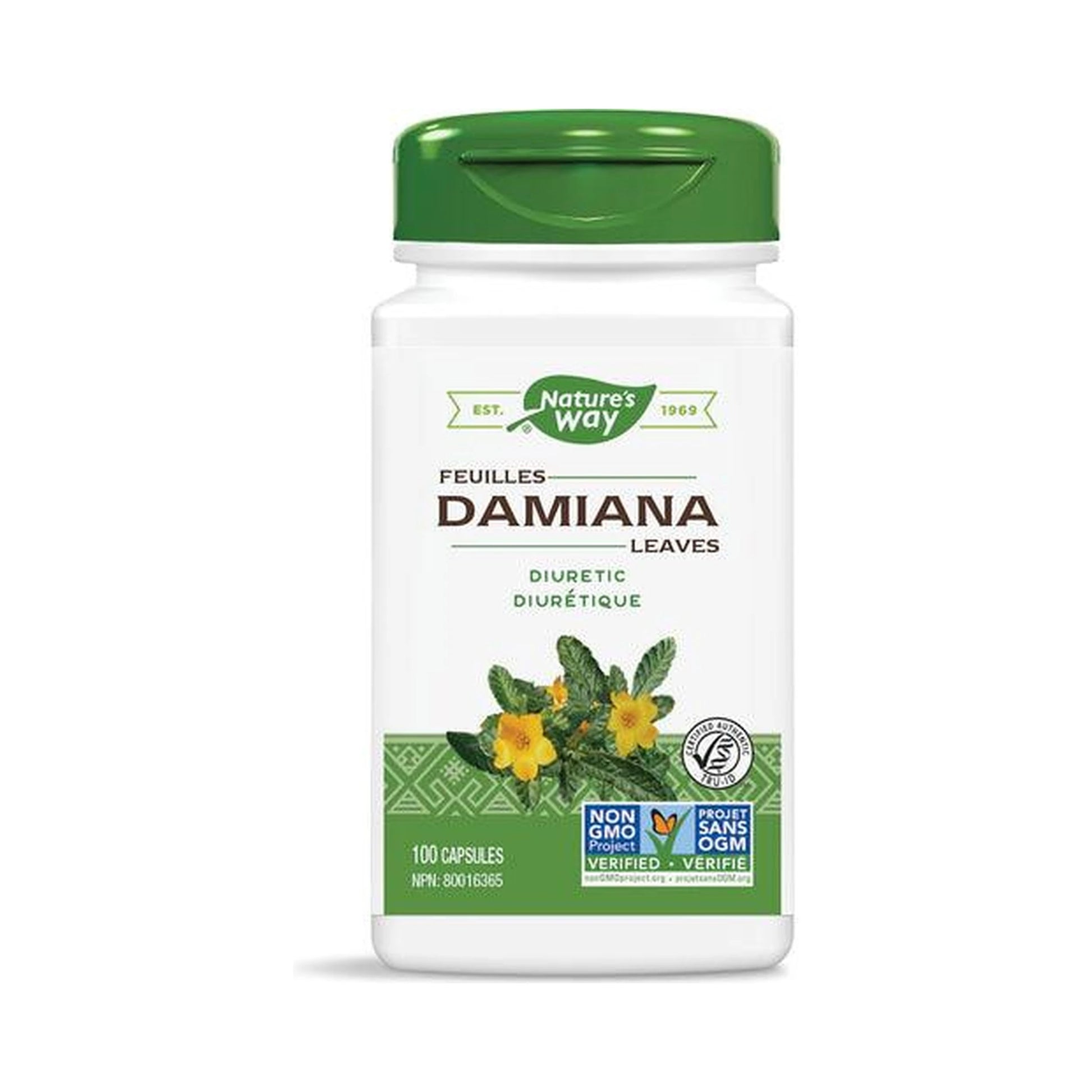 Nature's Way Damiana Leaves 100 Veg Capsules