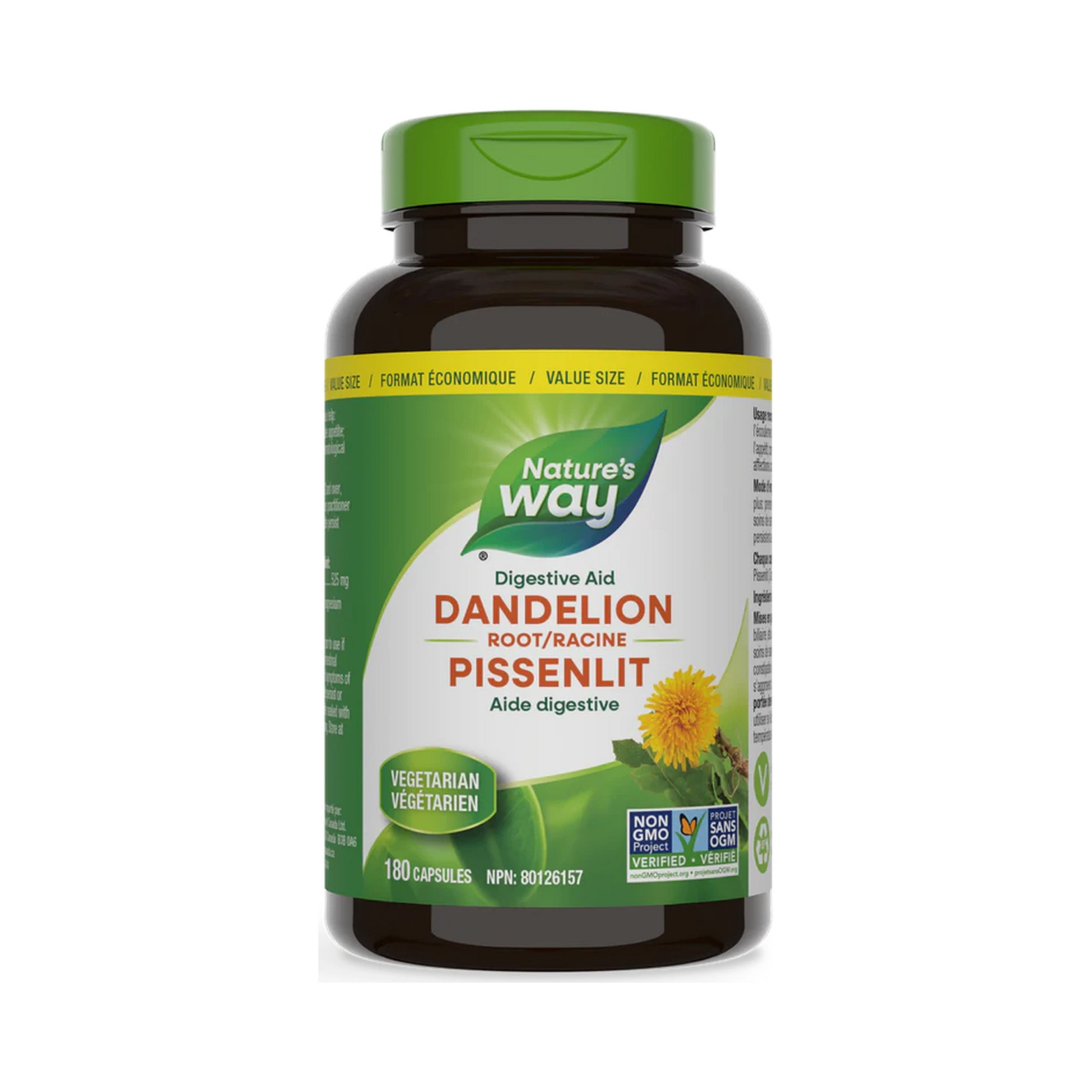 Nature's Way Dandelion Root 180 Veg Capsules