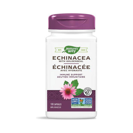 Nature's Way Echinacea Goldenseal 100 Veg Capsules