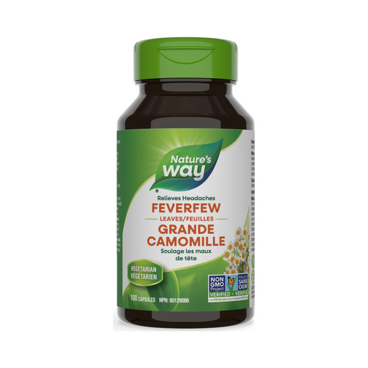 Nature's Way Feverfew Leaves 100 Veg Capsules