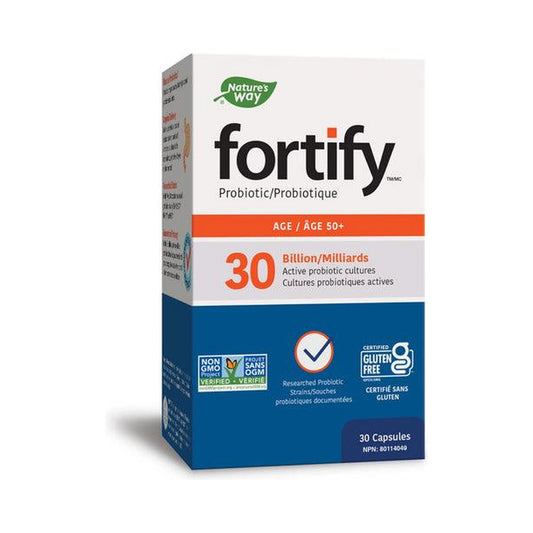 Nature's Way Fortify 30 Billion Age 50+ Probiotic 30 Veg Capsules