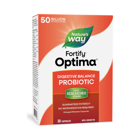 Nature's Way Fortify Optima Digestive 50 Billion 30 Veg Capsules