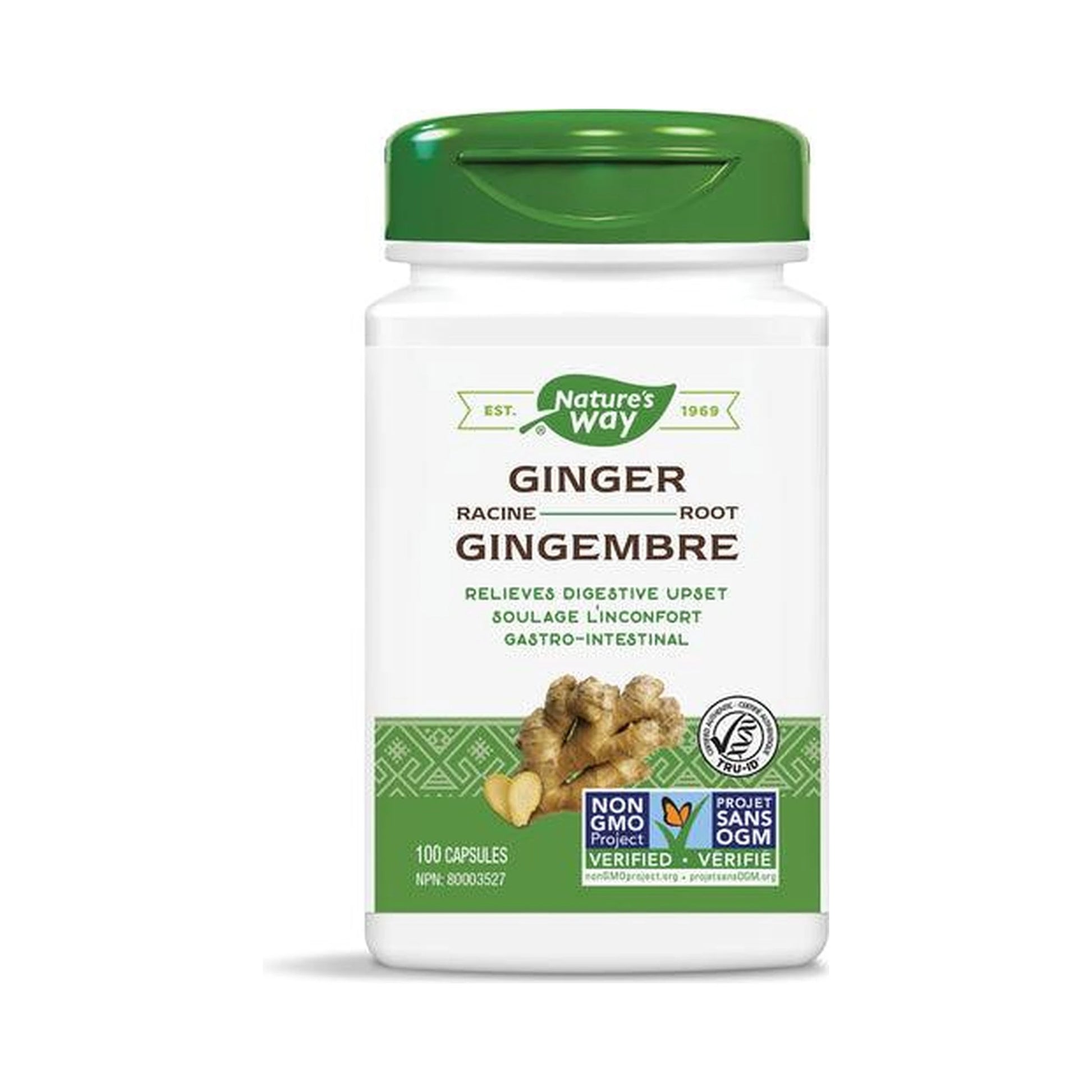Nature's Way Ginger Root 100 Veg Capsules