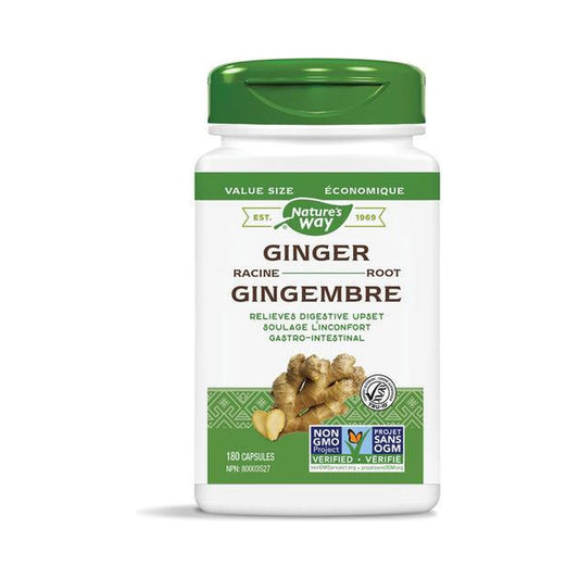 Nature's Way Ginger Root 180 veg Capsules