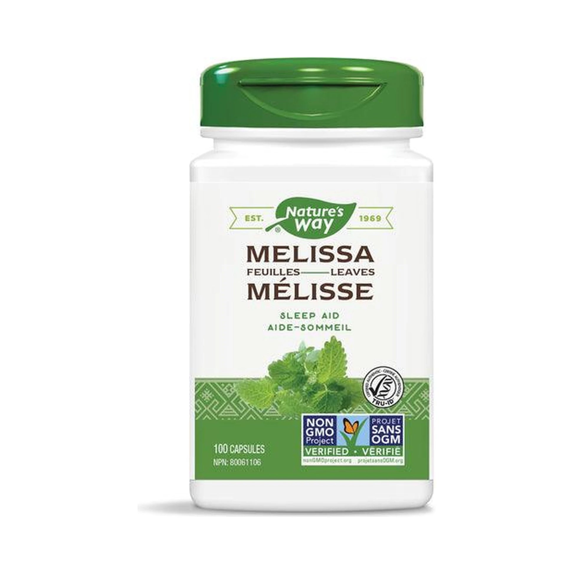Nature's Way Melissa Leaves 100 Veg Capsules